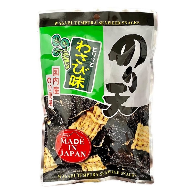 Snack Tempura rong biển vị mù tạt 35g - Hàng Nhật nội địa