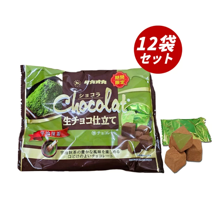 Kẹo socola tươi Takaoka vị trà xanh 125gr - Hàng Nhật nội địa