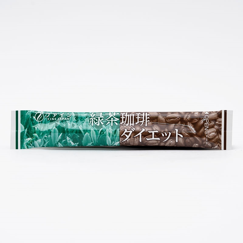THỰC PHẨM BẢO VỆ SỨC KHỎE GREEN TEA & DIET COFFEE FINE JAPAN HỘP 30 THANH - Hàng Nhật nội địa