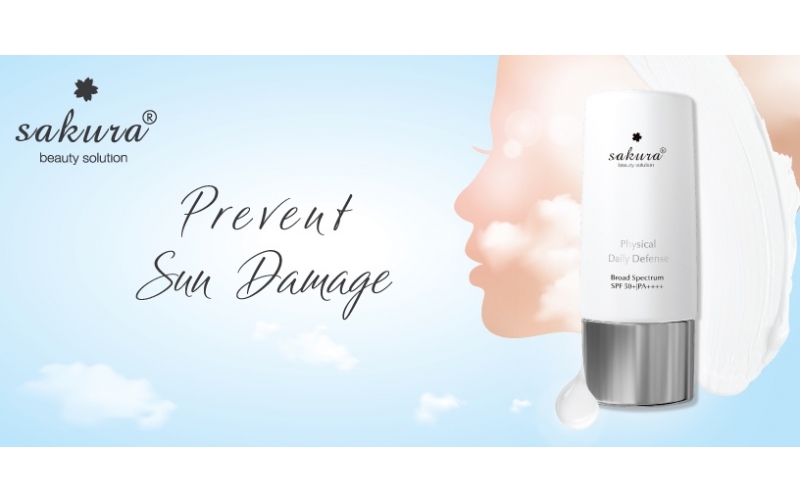 Nhũ tương chống nắng vật lý Sakura ysical Daily Defense SPF 50+ PA ++++ 60g