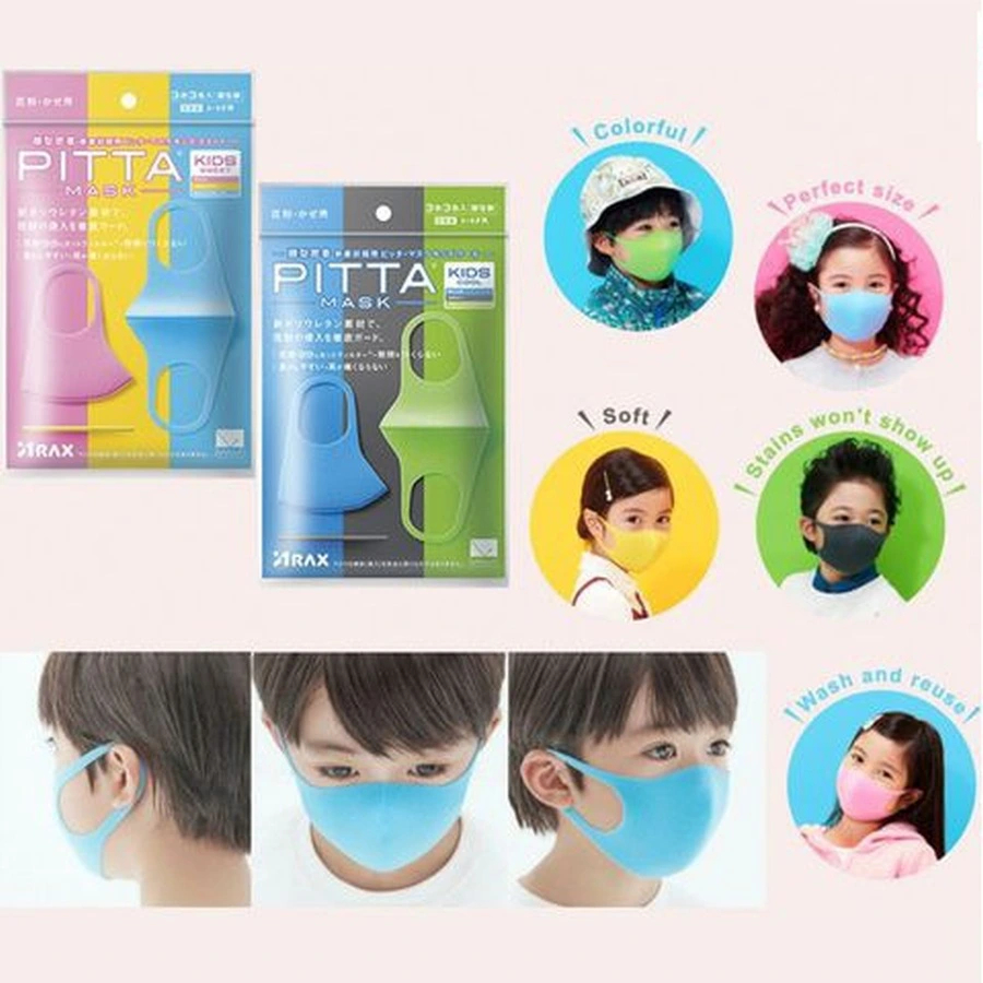 Khẩu trang cho bé Pitta Mask lọc khói bụi 3 chiếc - Hàng Nhật nội địa