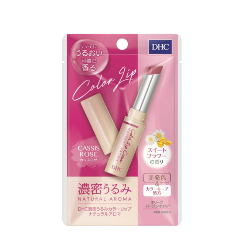 Son dưỡng môi DHC Color Lip hương hoa Cassis Rose 1.5g - Hàng Nhật Nội Địa