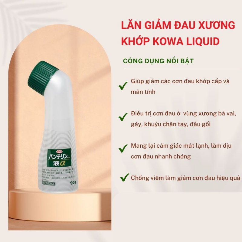 Dầu xoa bóp giảm đau xương khớp Banterin Kowa EX Nhật Bản 90g