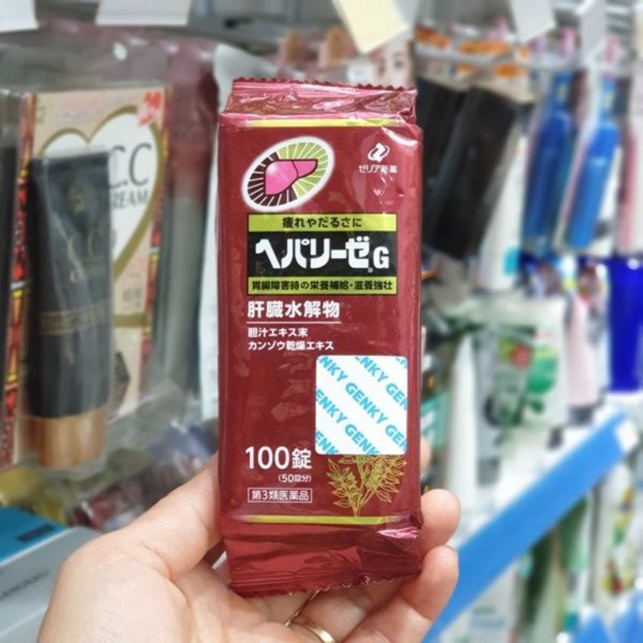 Viên Uống Bổ Gan Đỏ Cao Cấp Liver Hydrolysate 100 Viên - Hàng Nhật nội địa