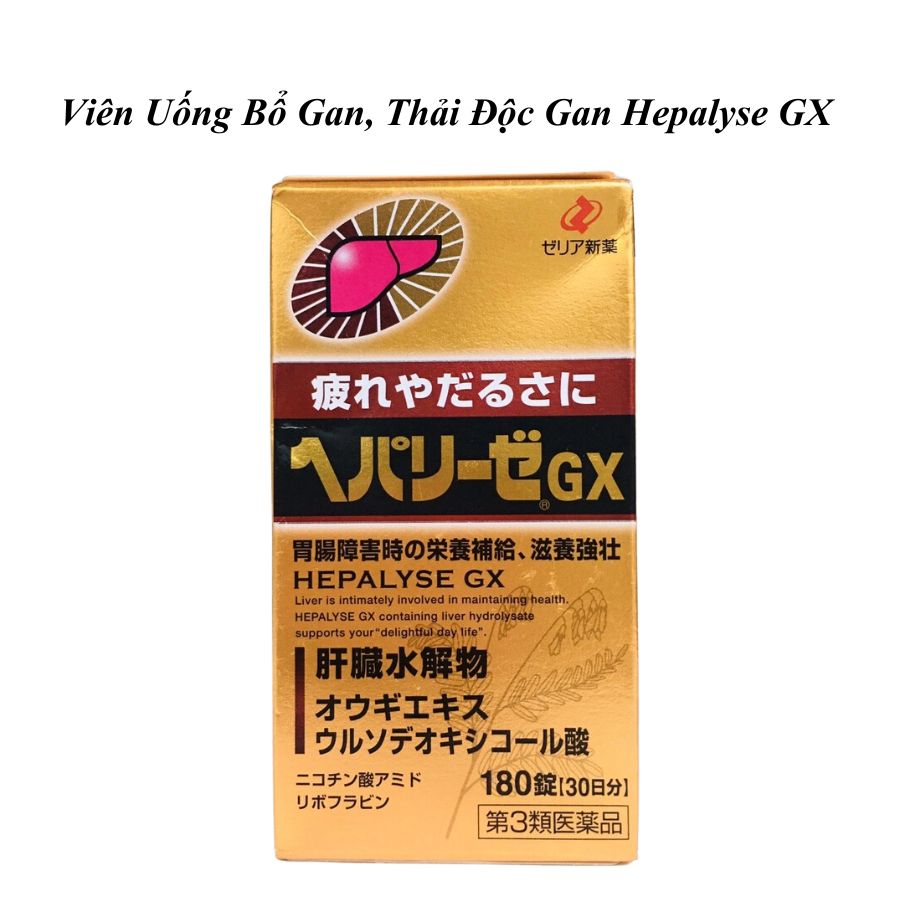 Viên Uống Bổ Gan, Thải Độc Gan Hepalyse GX 180 Viên - Hàng Nhật nội địa
