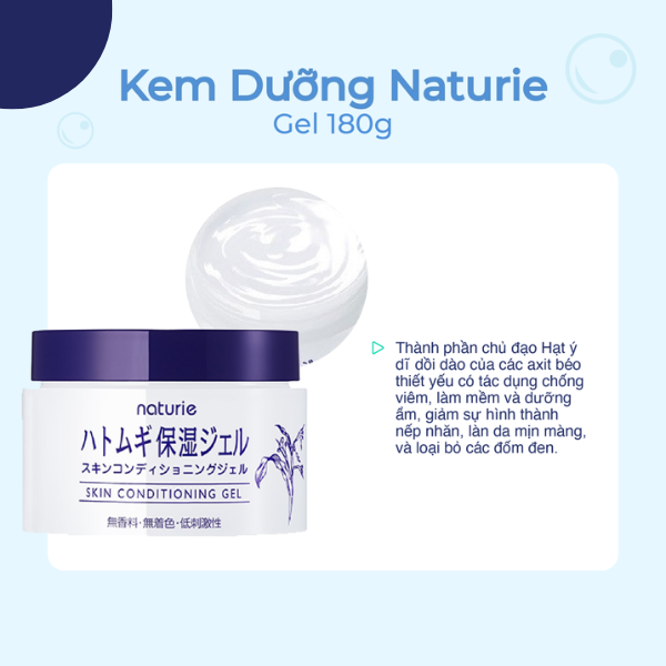 Kem dưỡng Naturie Skin Conditioning Gel 180g - Hàng Nhật nội địa