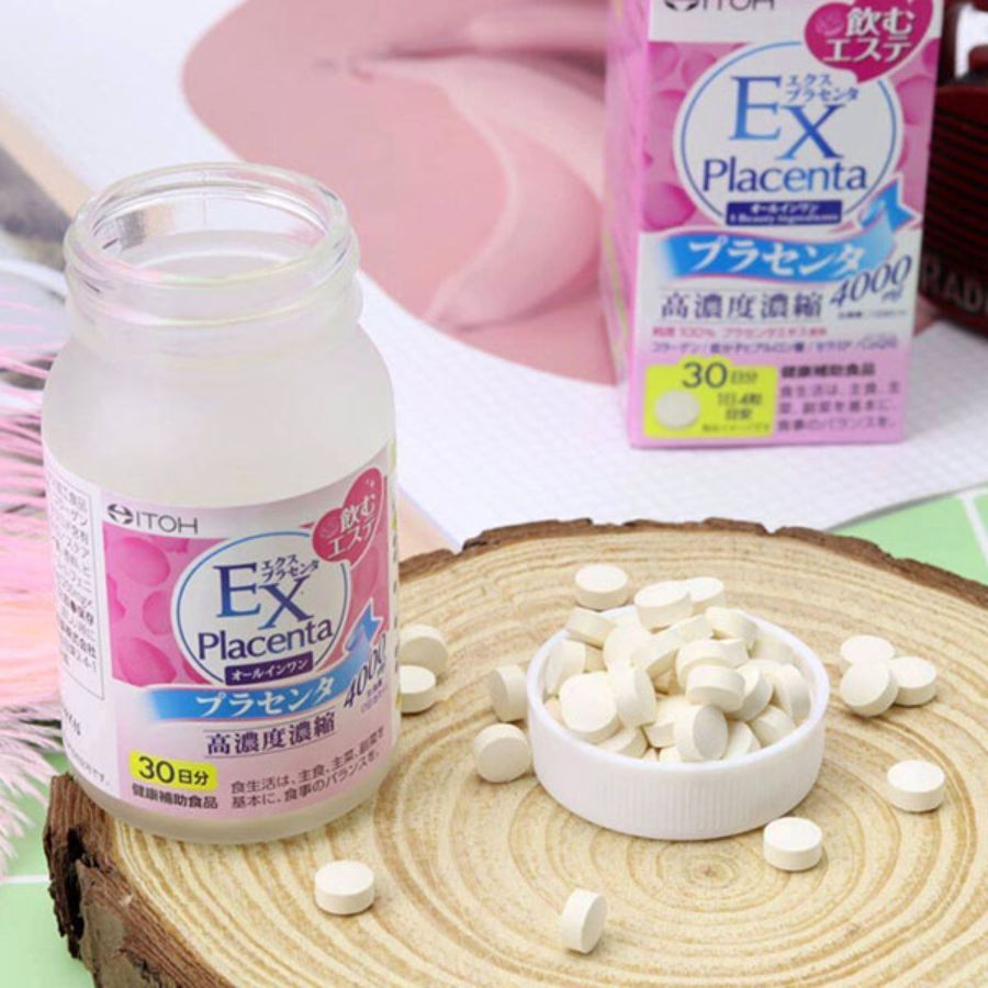 Viên Uống Nhau Thai Placenta EX  Itoh ( hộp 120 viên) - Hàng Nhật nội địa