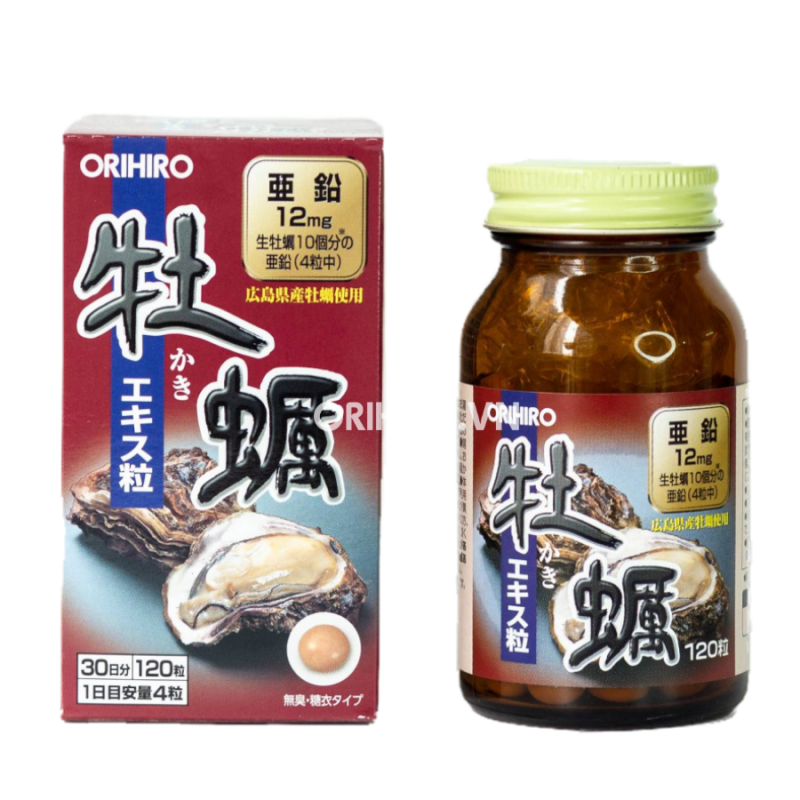Viên uống tinh chất hàu Orihiro 120 viên - Hàng Nhật nội địa