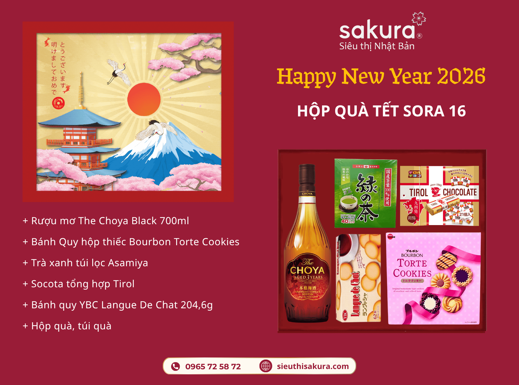 HỘP QUÀ TẾT NHẬT BẢN 2026 – SORA 16