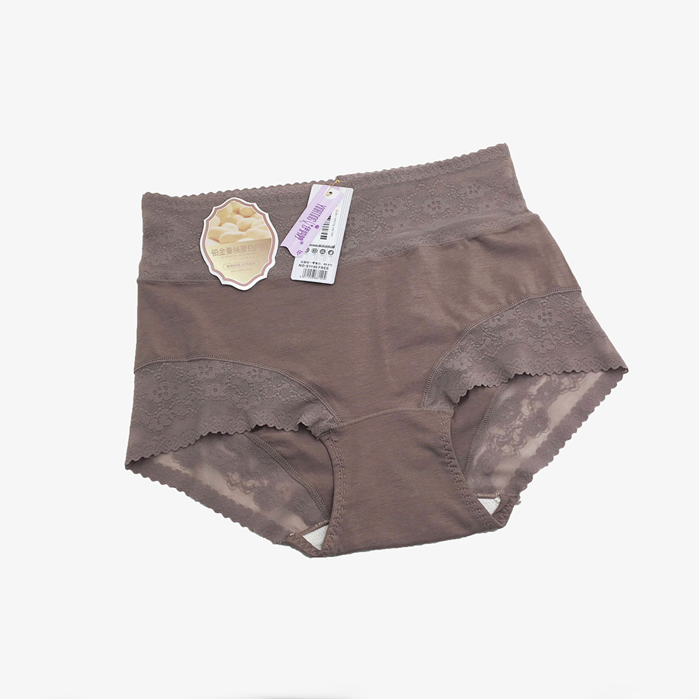 Set 2 quần lót ren nữ cạp cao Nhật Bản nhiều màu, chất cotton co dãn - Hàng Nhật nội địa