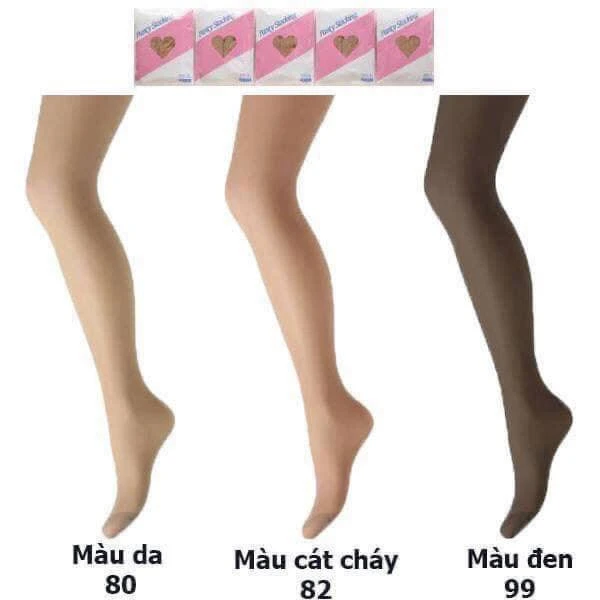 Set 5 đôi quần tất Panty Stocking size S-L màu cát chay, màu đen - Hàng Nhật nội địa