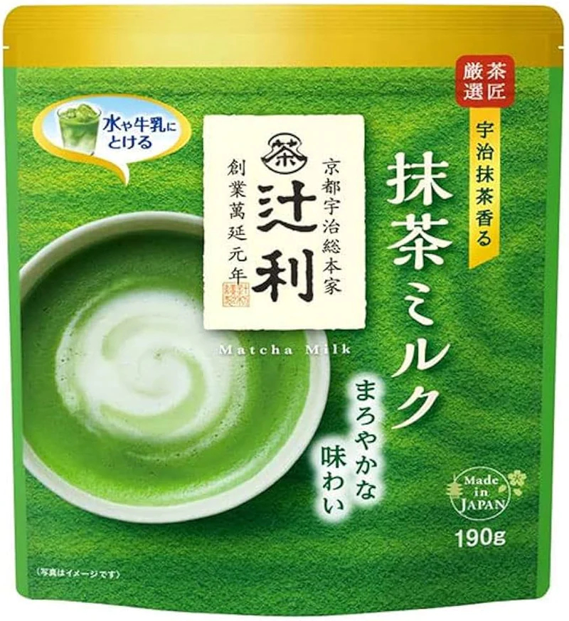 KATAOKA - BỘT MATCHA TRÀ SỮA TSUJIRI (190G) - Hàng Nhật nội địa