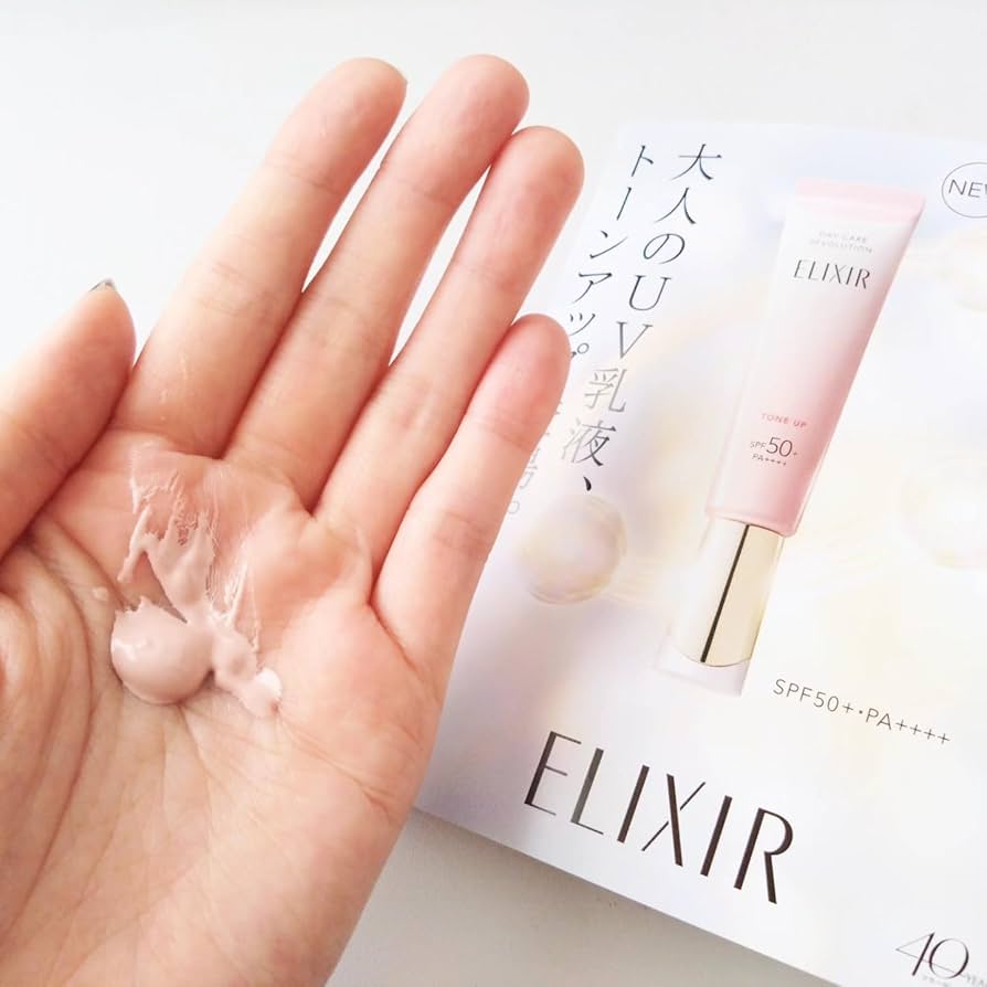Sữa Chống Nắng Elixir Nâng Tông, Ngừa Lão Hóa 35g - Hàng Nhật nội địa