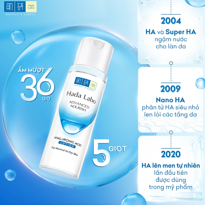 Lotion Hada Labo Advanced nourish tối ưu cho da dầu 170ml- Hàng Nhật chính hãng