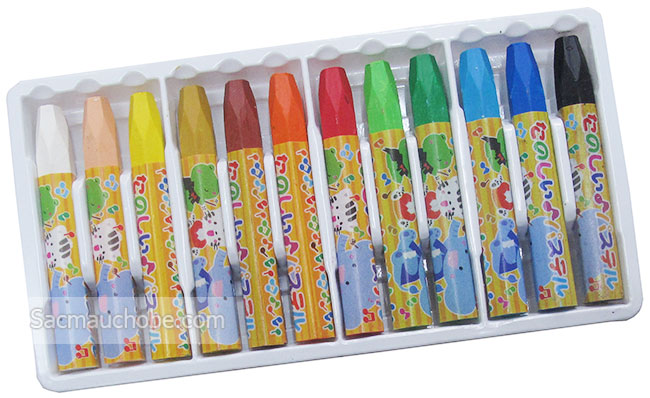 Set 12 bút sáp dầu tô màu cho bé
