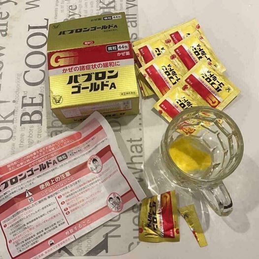 Bột hỗ trợ điều trị cảm cúm Taisho Pabron Gold dạng bột 44 gói ( từ 12 tuổi) - Hàng Nhật nội địa