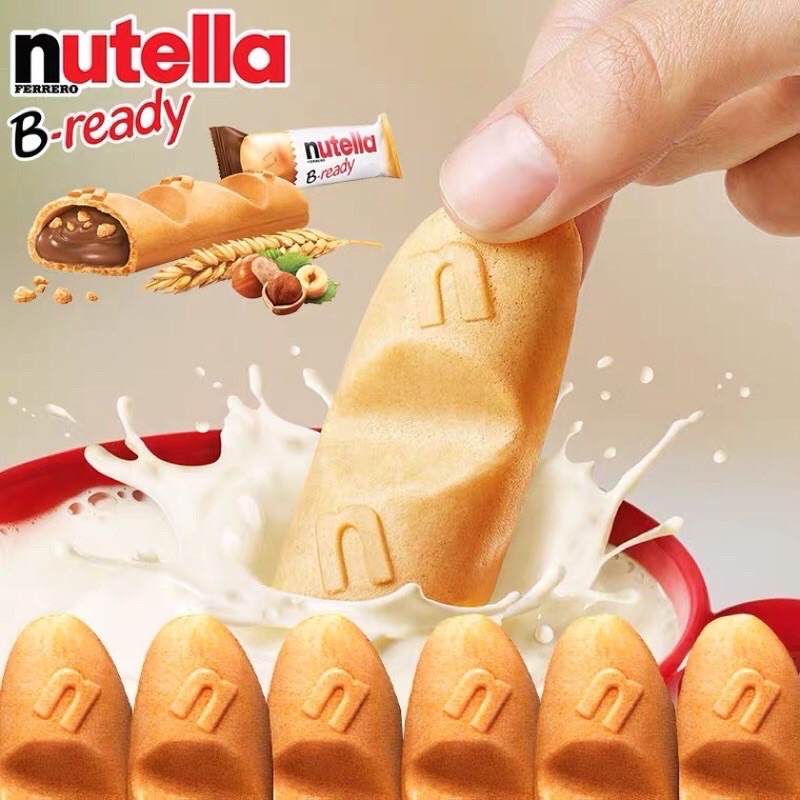 Bánh nhân Socola hạt phỉ Nutella B-Ready - Hàng Nhật nội địa