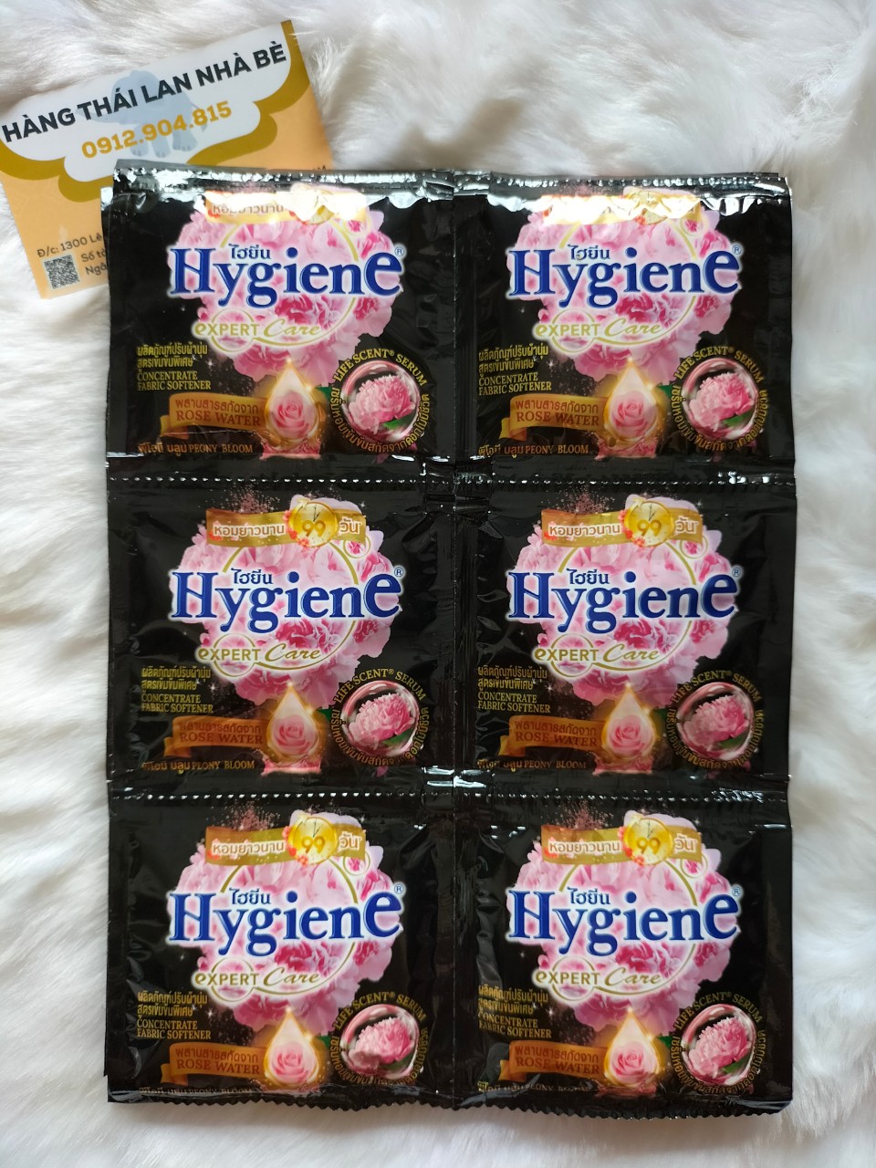 (Thái Lan) Nước xả vải đậm đặc Hygiene dạng gói ( set 24 gói ) màu ngẫu nhiên