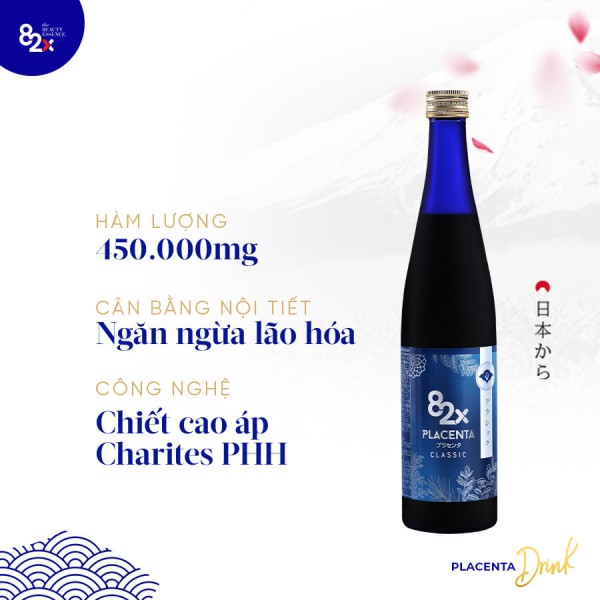 ( Sale 50%) Thực phẩm bảo vệ sức khỏe Tinh Chất Nhau Thai Placenta 82x Classic 450,000mg