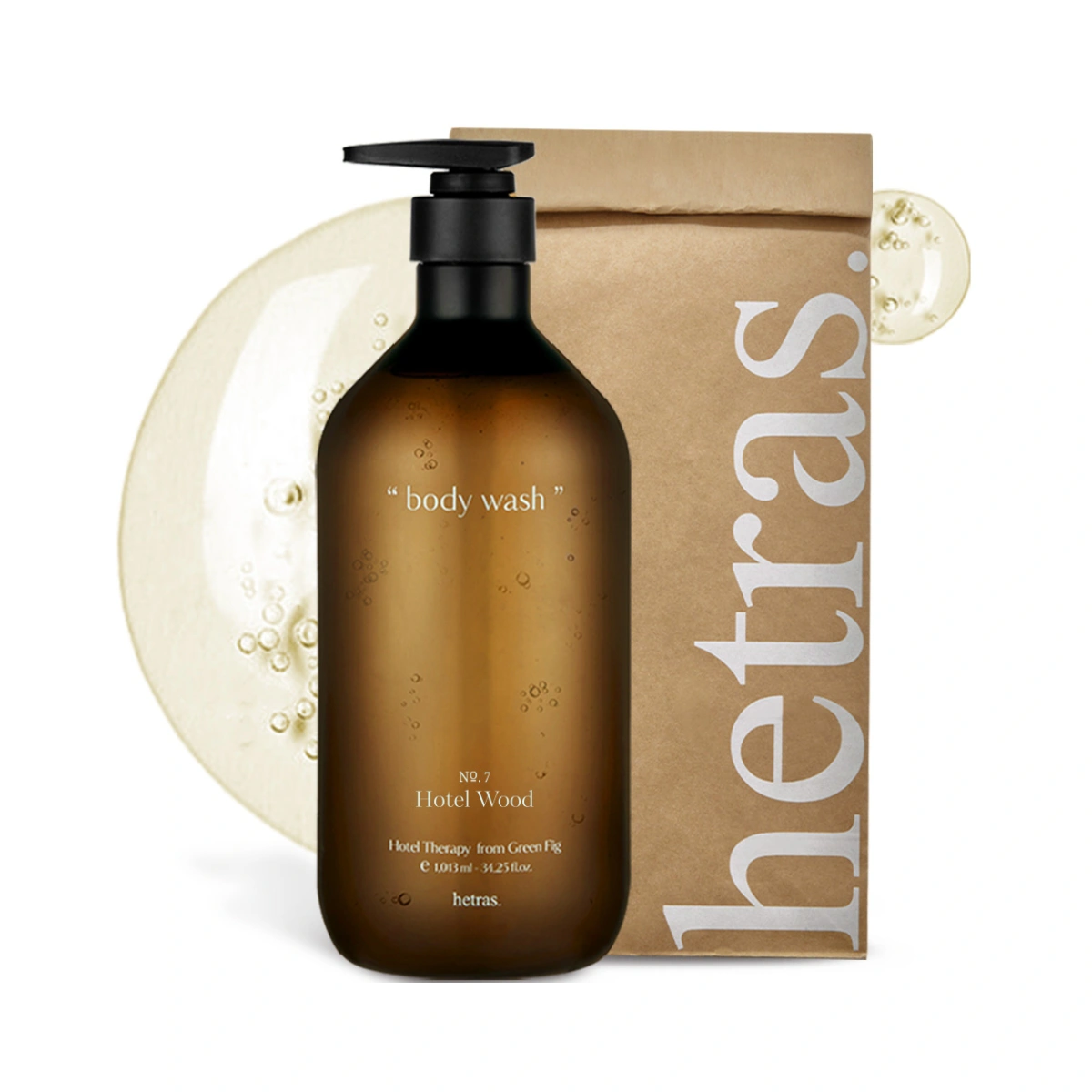 ( Hàn Quốc) Sữa Tắm Hetras Hotel Therapy Body Wash 1013ml NO.07 Hotel Wood ( Hương gỗ & hổ phách)