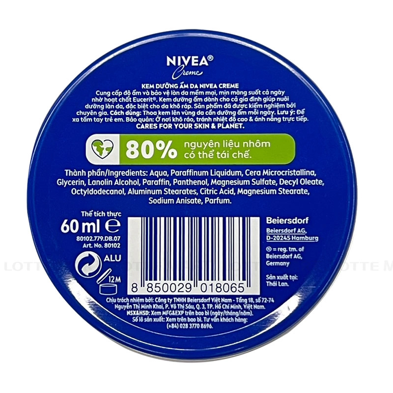 Kem Dưỡng Ẩm Da Nivea Creme 60ml