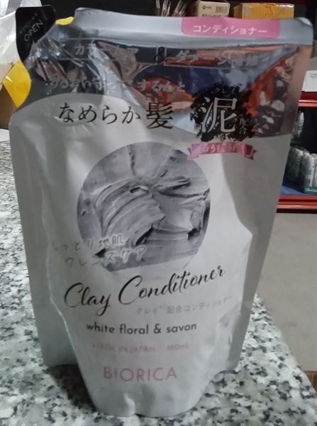 Dầu xả đất sét Biorica Clay Conditioner 360ml, sạch bã nhờn, phục hồi hư tổn 360ml - Hàng Nhật nội địa