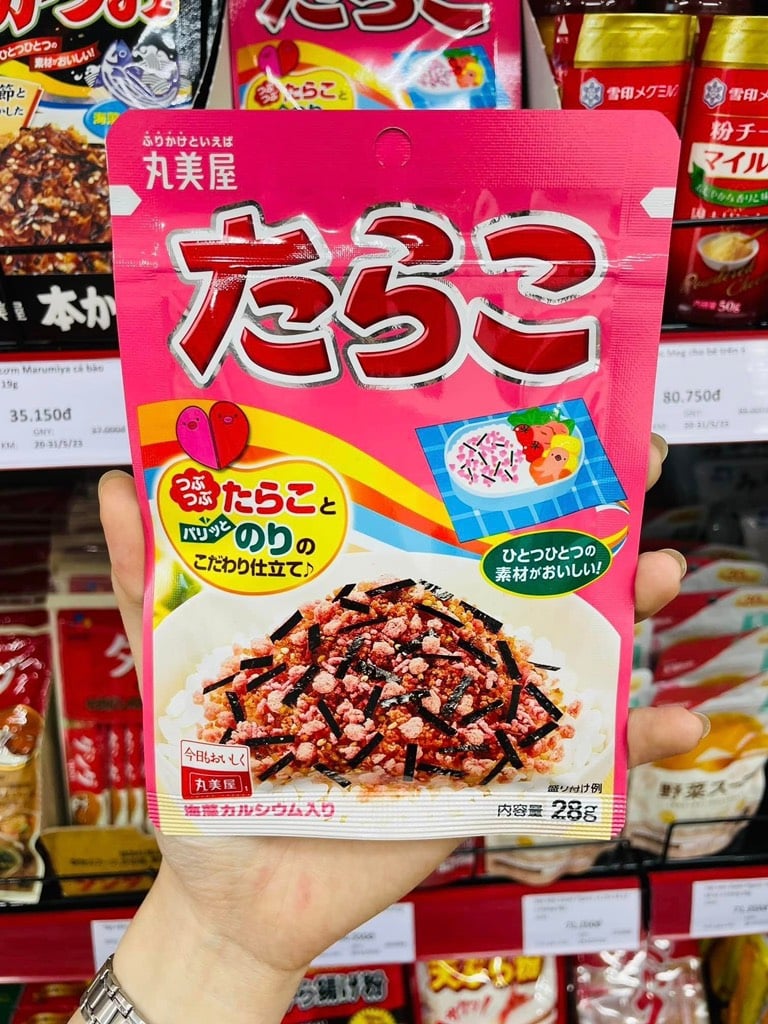 Gia Vị Rắc Cơm Marumiya Vị Trứng Cá Tuyết Rong Biển 25g - Hàng Nhật nội địa