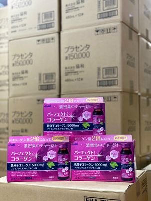 Nước uống collagen Asahi Perfect Asta 5,500mg ( 10 lọ x 50ml)-- Hàng Nhật Nội Địa