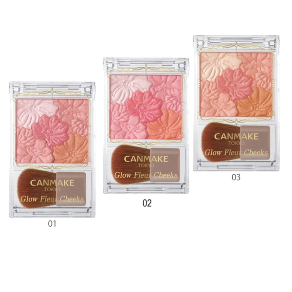 Phấn má hồng Canmake Glow Fleur Cheeks (6.3g) - Hàng Nhật nội địa