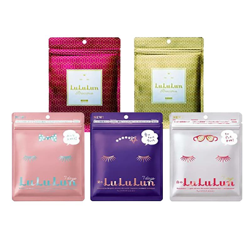 MẶT NẠ NHẬT BẢN DƯỠNG ẨM, CHỐNG NẾP NHĂN, CHỐNG LÃO HÓA DA LULULUN 7 MIẾNG - Hàng Nhật nội địa