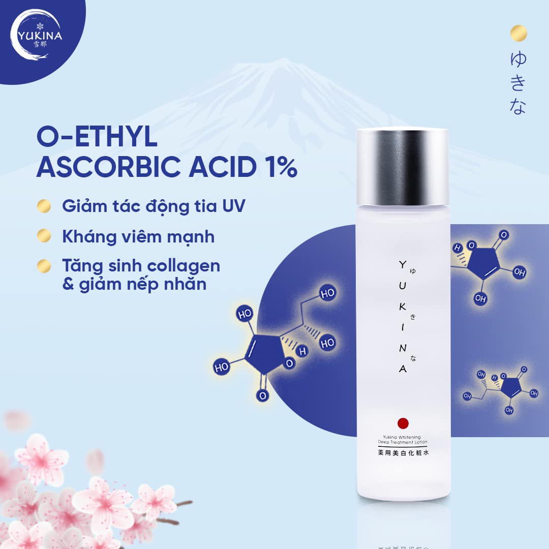 Nước hoa hồng trị nám Yukina Whitening Deep Treatment LOTION 150ml- Hàng Nhật nội địa