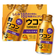 Nước Uống Tinh Chất Nghệ Bổ Gan, Chống Oxy Hóa Matsukiyo Turmeri Lốc 6 x 100ml - Hàng Nhật nội địa