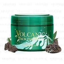 Mặt nạ đất sét HANAJIRUSHI VOLCANIC PACKING MUD 195g (GIẢM MỤN ĐẦU ĐEN, BÃ NHỜN) - Hàng Nhật nội địa