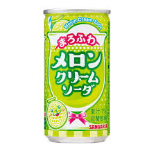 Nước soda kem dưa lưới Sangaria Melon Cream Soda 190ml - Hàng Nhật nội địa