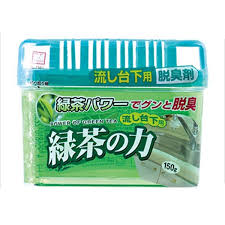 Hộp khử mùi ngăn tủ bếp hương trà xanh Kokubo 150gr - Hàng Nhật nội địa