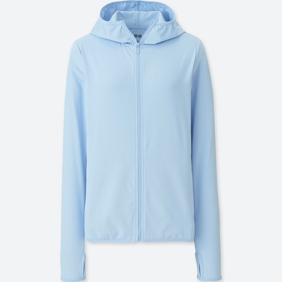 Áo chống nắng làm mát, chống UV Comfy  (size L- màu xanh nhạt) - Hàng Nhật nội địa