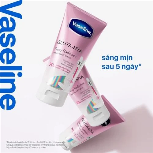 ( Thái Lan) Sữa Dưỡng Thể Trắng Da Ban Đêm Vaseline Gluta-Hya Dewy Radiance 300ml