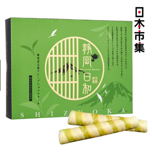 Bánh crepe trà xanh Shizuoka 210gr - Hàng Nhật nội địa