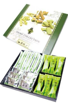 Bánh quy Prime Collection vị trà xanh 280gr (20 chiếc) - Hàng Nhật nội địa