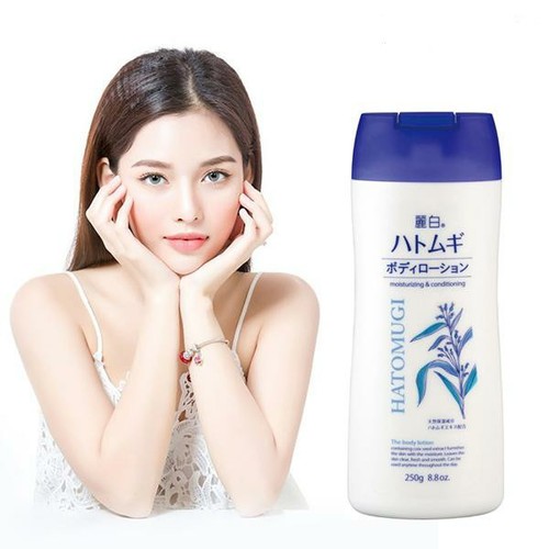 Sữa dưỡng thể Hatomugi Body Lotion làm sáng da chiết xuất ý dĩ 250g - Hàng Nhật nội địa