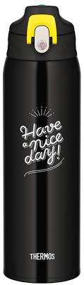 Bình Giữ Nhiệt Nóng Lạnh Thermos FJJ-1000WF Dung Tích 1lit ( Màu Đen Vàng) - Hàng Nhật nội địa
