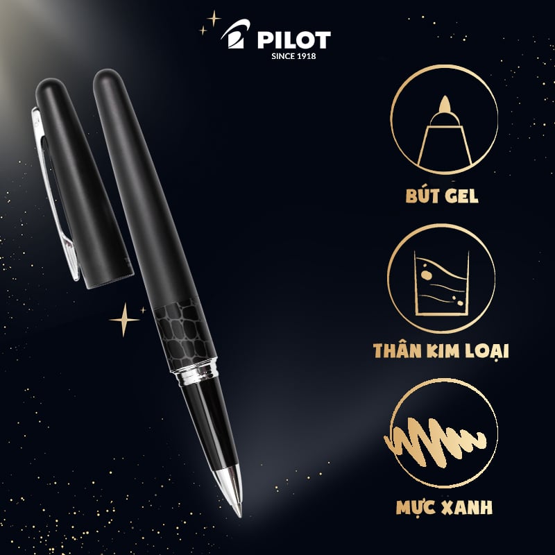 Bút ký phong thủy Pilot MR2 mực xanh 0.07mm 100% - Hàng Nhật nội địa