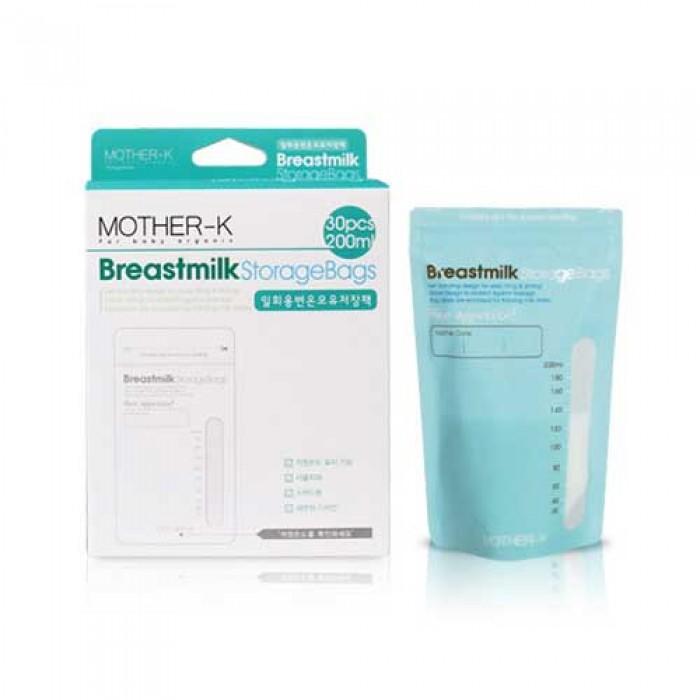 Túi trữ sữa cảm ứng nhiệt Mother -K 200ml (30 túi)