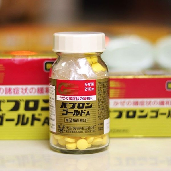 Viên uống hỗ trợ điều trị cảm cúm Taisho Pabrons Gold A 210v