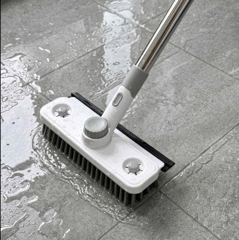 "Chổi cọ sàn đa năng kèm gạt nước xoay 360 độ Mirai (có thể kéo dài) - Hàng Nhật nội địa