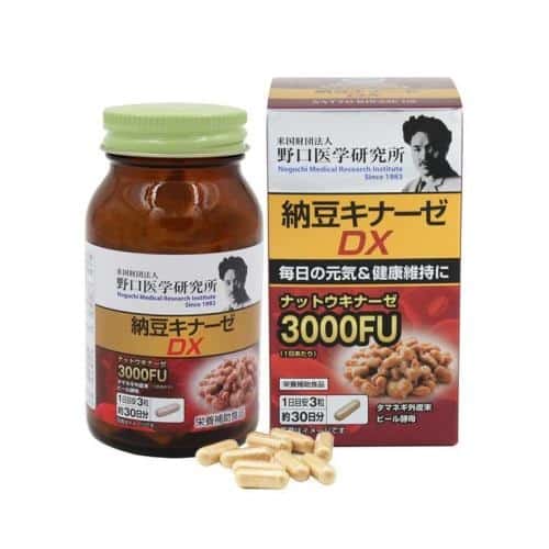 Viên uống phòng chống tai biến và đột quỵ NOGUCHI NATTO KINASE 2000FU, 3000FU - Hàng Nhật nội địa