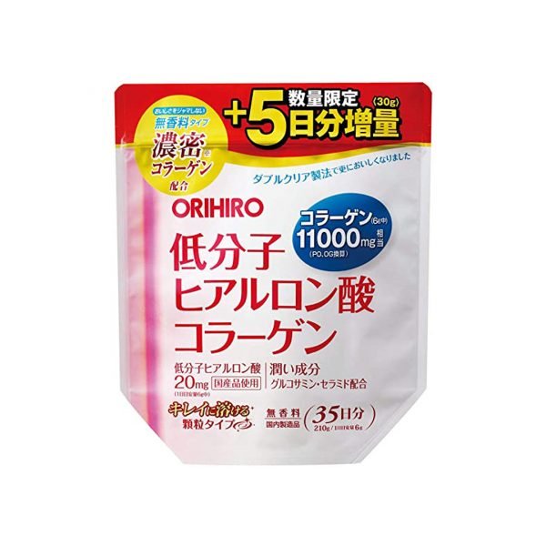 Bột Collagen Hyaluronic Acid Orihiro 11000mg 210g - Hàng Nhật nội địa