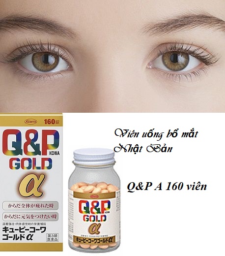 Viên uống bổ mắt Q&P Gold - A Kowa 90 ngày (180 viên) - Hàng Nhật nội địa