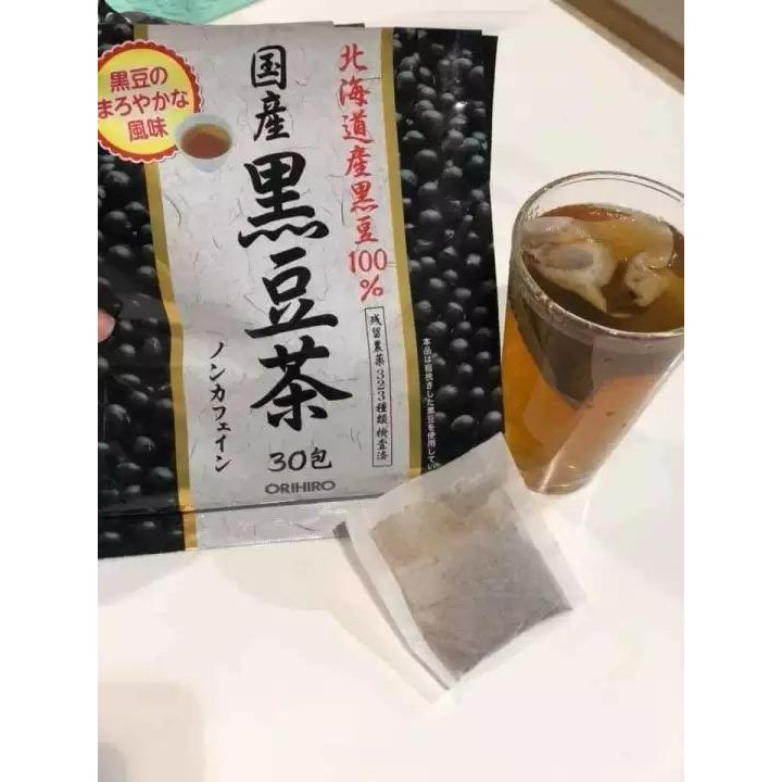 Trà đậu đen Orihiro 30 gói 180g thanh nhiệt giải độc- Hàng Nhật nội địa