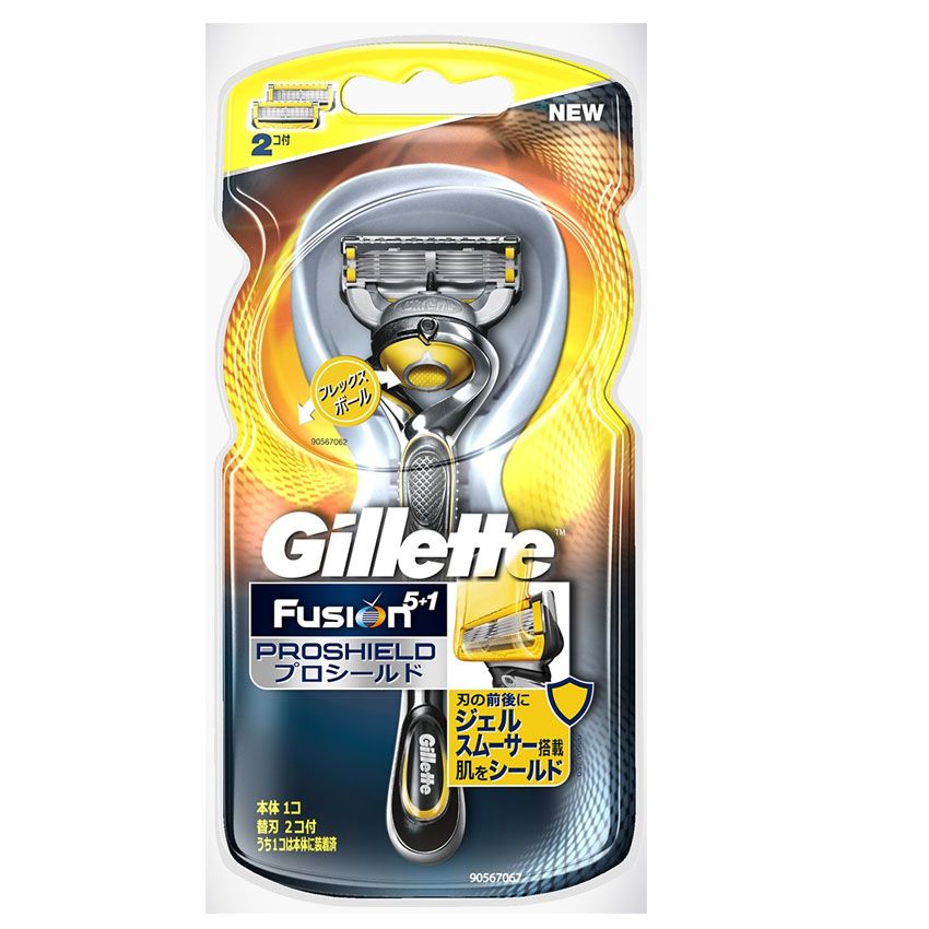 Dao cạo râu Gillette Fusion Proshield Nhật Bản 5+1 lưỡi kép ( 1 thân, 2 lưỡi)